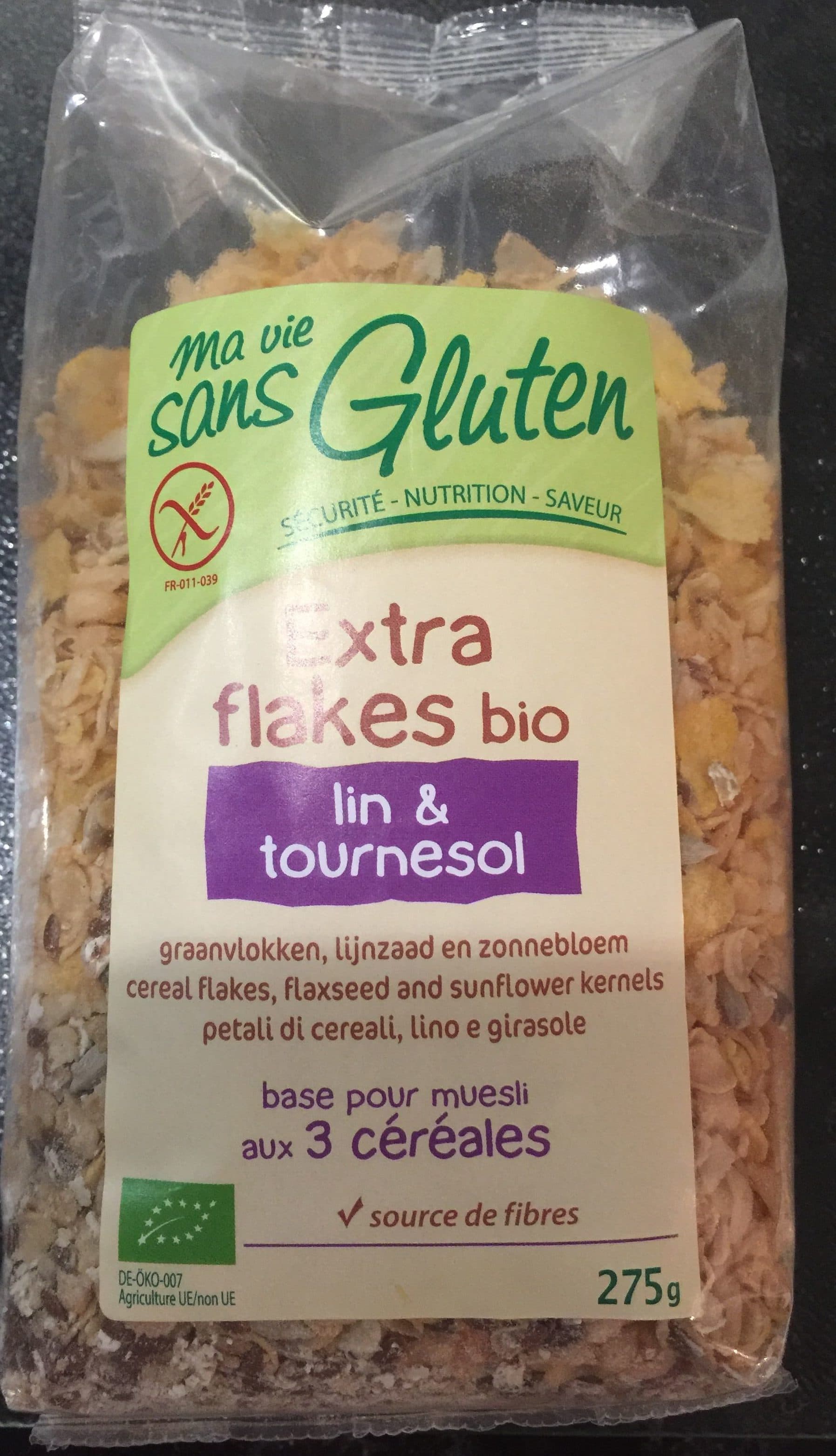 Ma vie sans gluten Extra flakes bio Lin & tournesol packshot