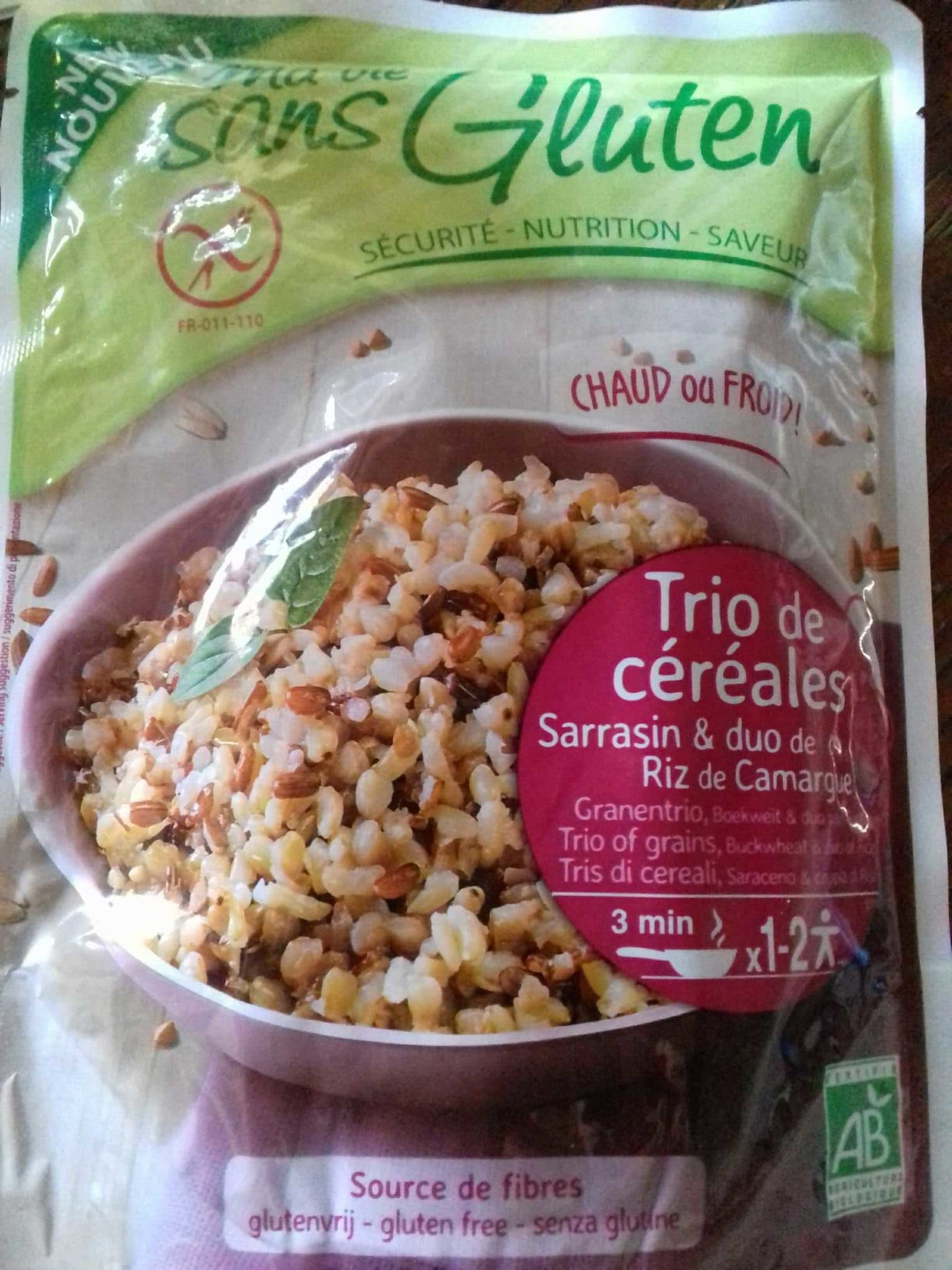 Ma vie sans gluten Trio de céréales packshot