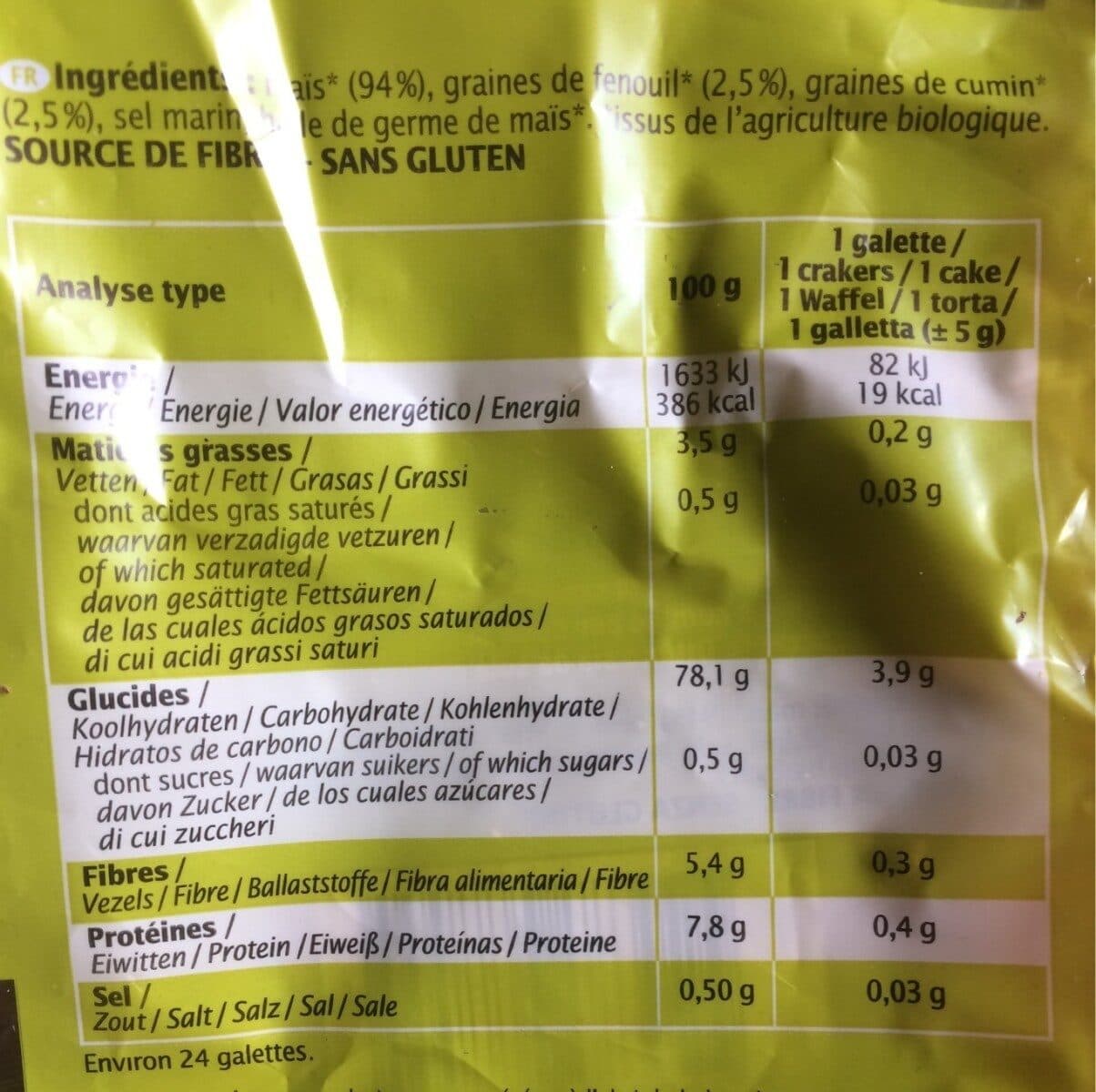 Priméal Galette de maïs packshot