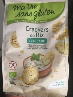 Ma vie sans gluten Crackers de riz au Romarin packshot
