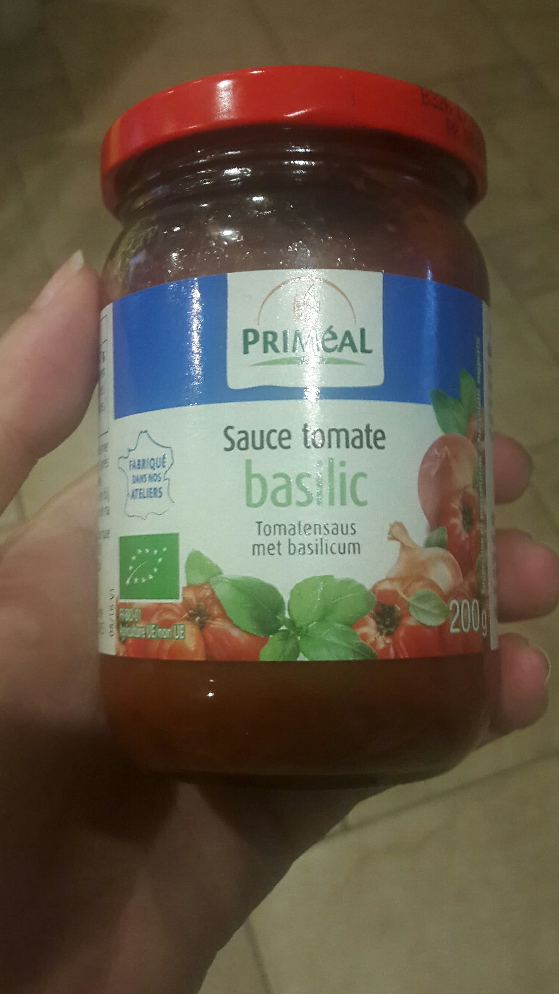 Primeal Primeal Sauce Tomate Basilic packshot