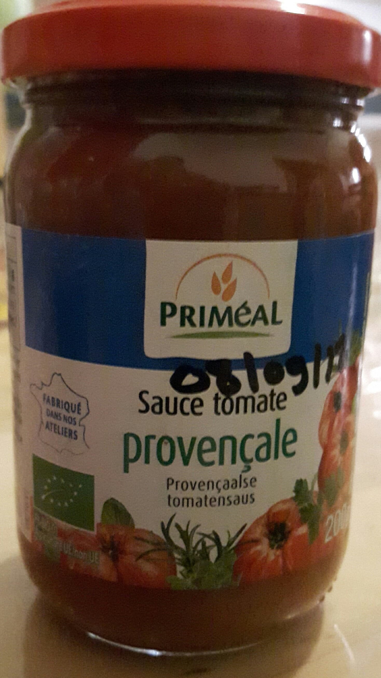 Priméal Sauce tomate provençale packshot