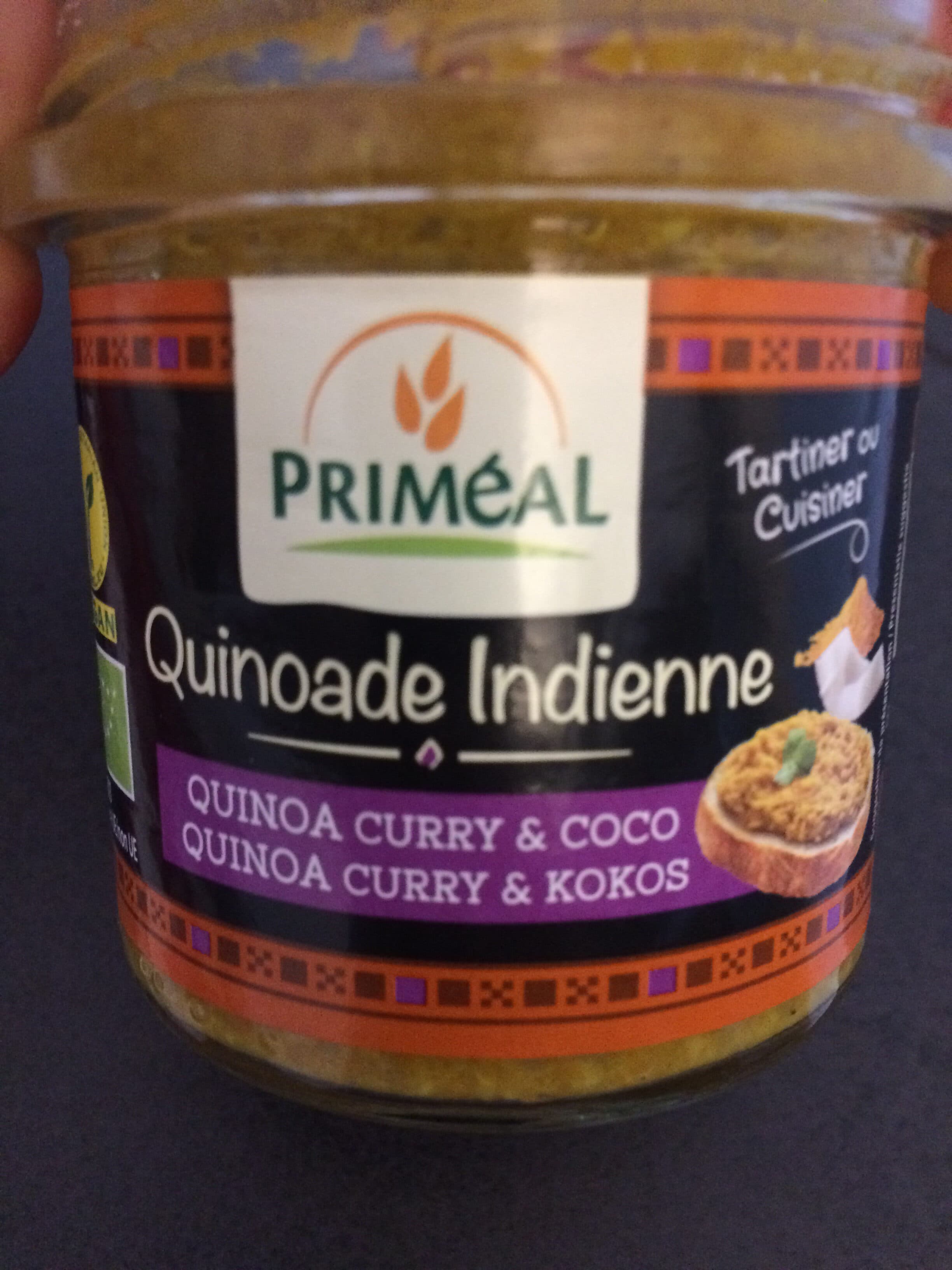 Primeal Quinoade Spread Indian Style packshot