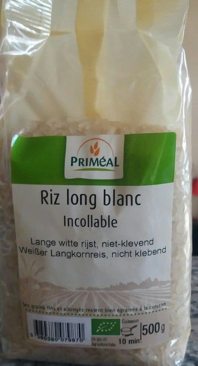 Priméal Riz long blanc incollable packshot