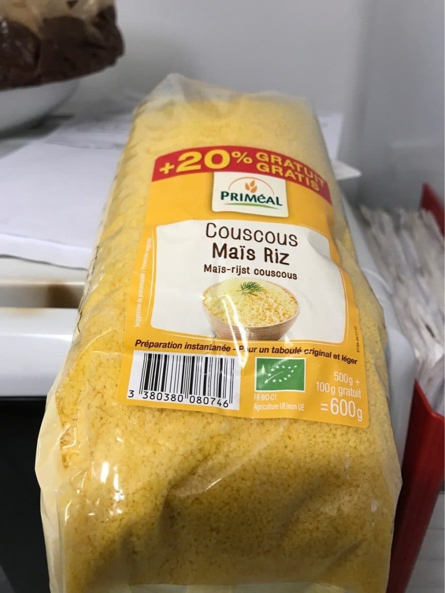 Priméal Couscous mais riz packshot