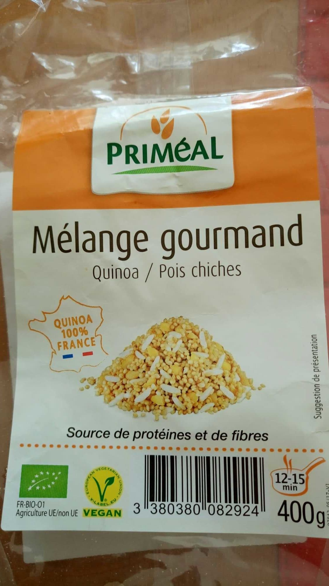 Priméal Mélange gourmand Quinoa/Pois chiches packshot