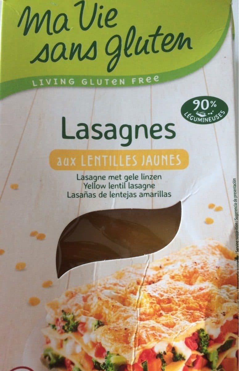 Ma Vie sans Gluten Lasagnes aux lentilles jaunes packshot
