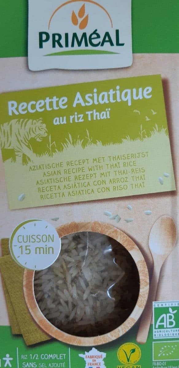 Priméal Recette asiatique au riz Thaï packshot