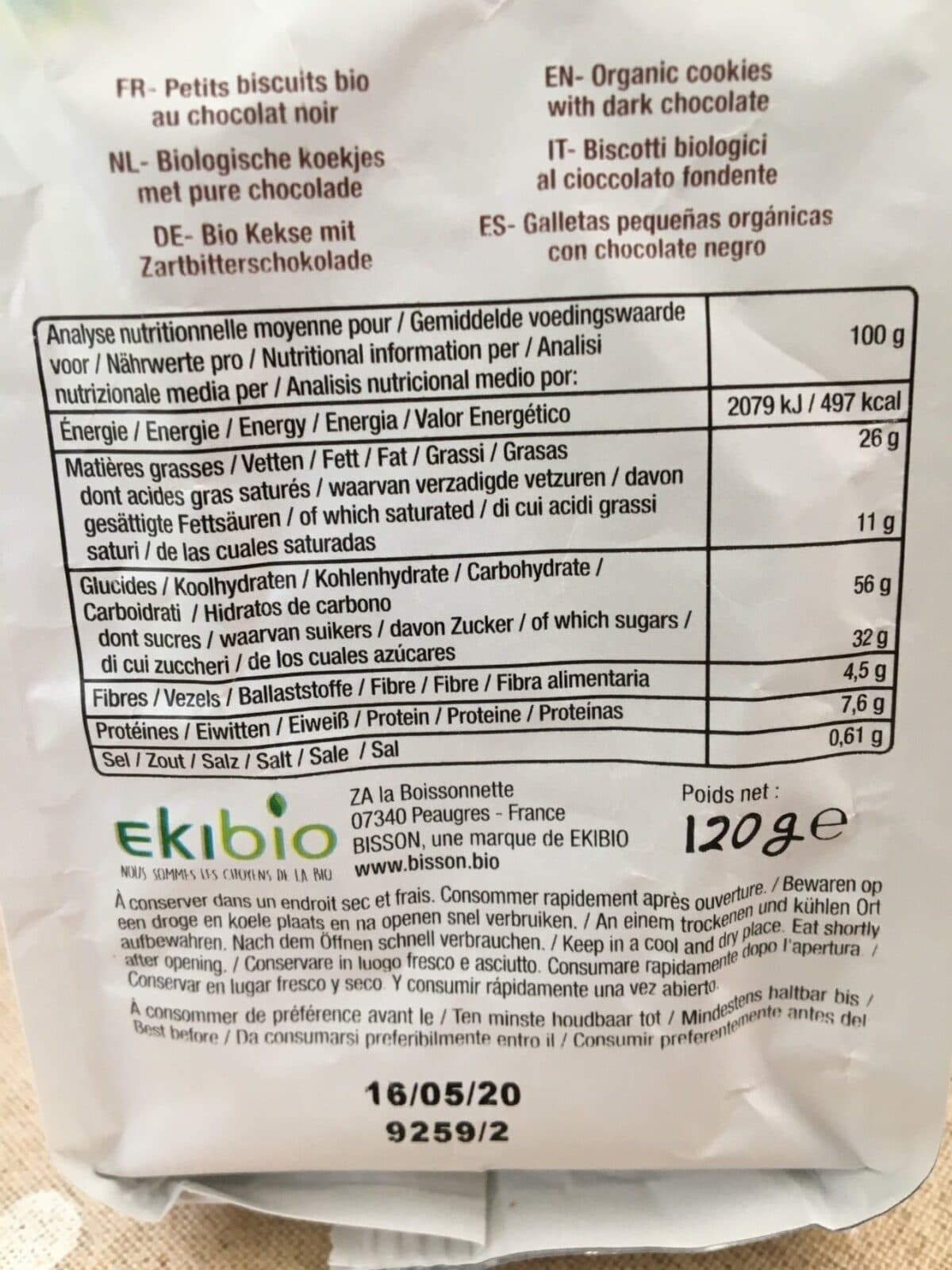 Bisson Mini Cookies packshot