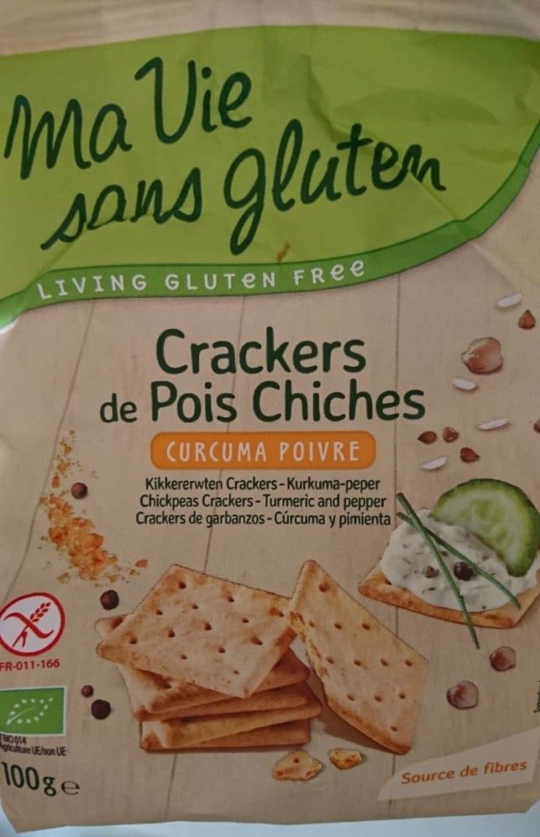 Ma Vie sans Gluten Crackers de pois chiches "curcuma poivre" packshot