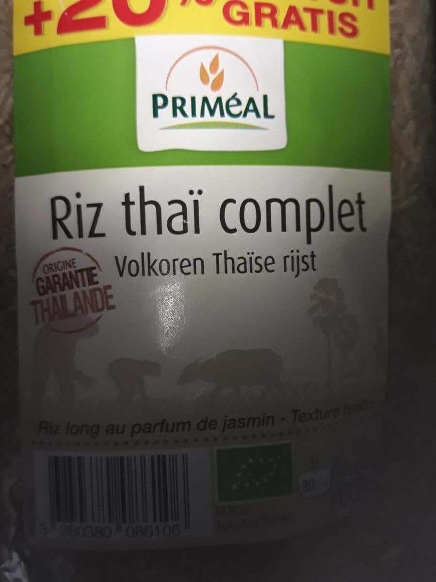 Priméal Riz thaï complet packshot