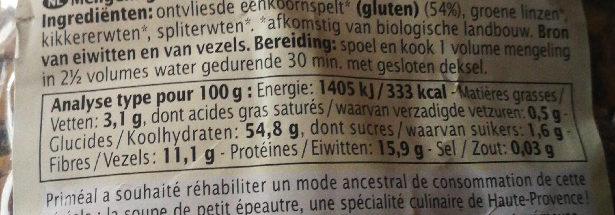 Priméal Mescia de petit épeautre packshot