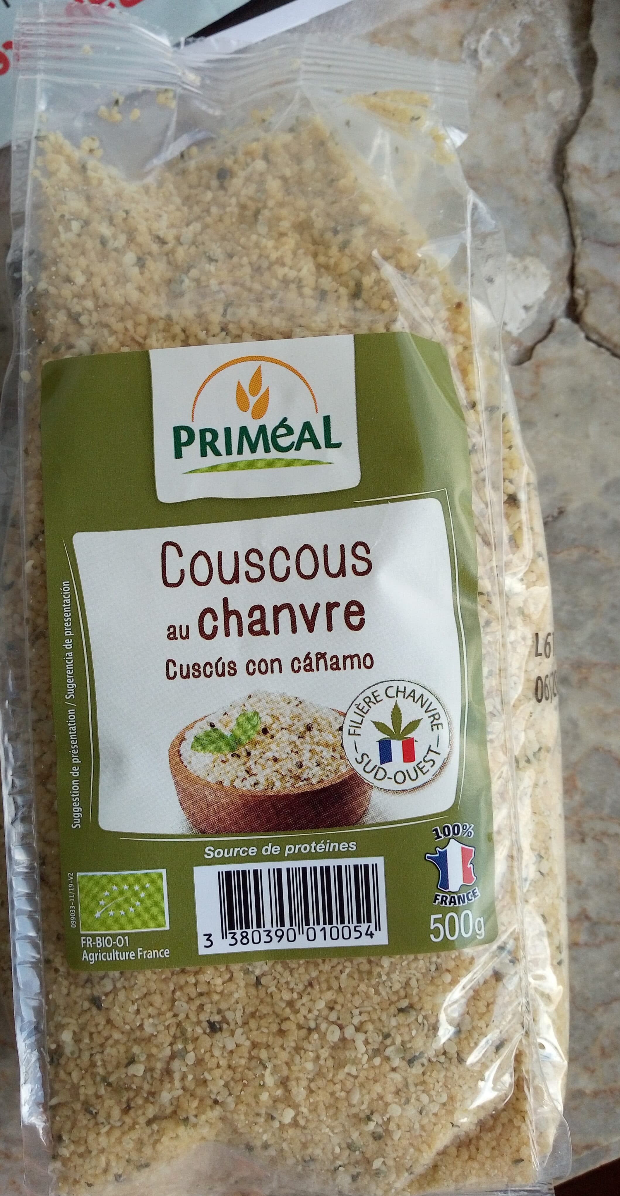 Priméal Couscous au chanvre packshot