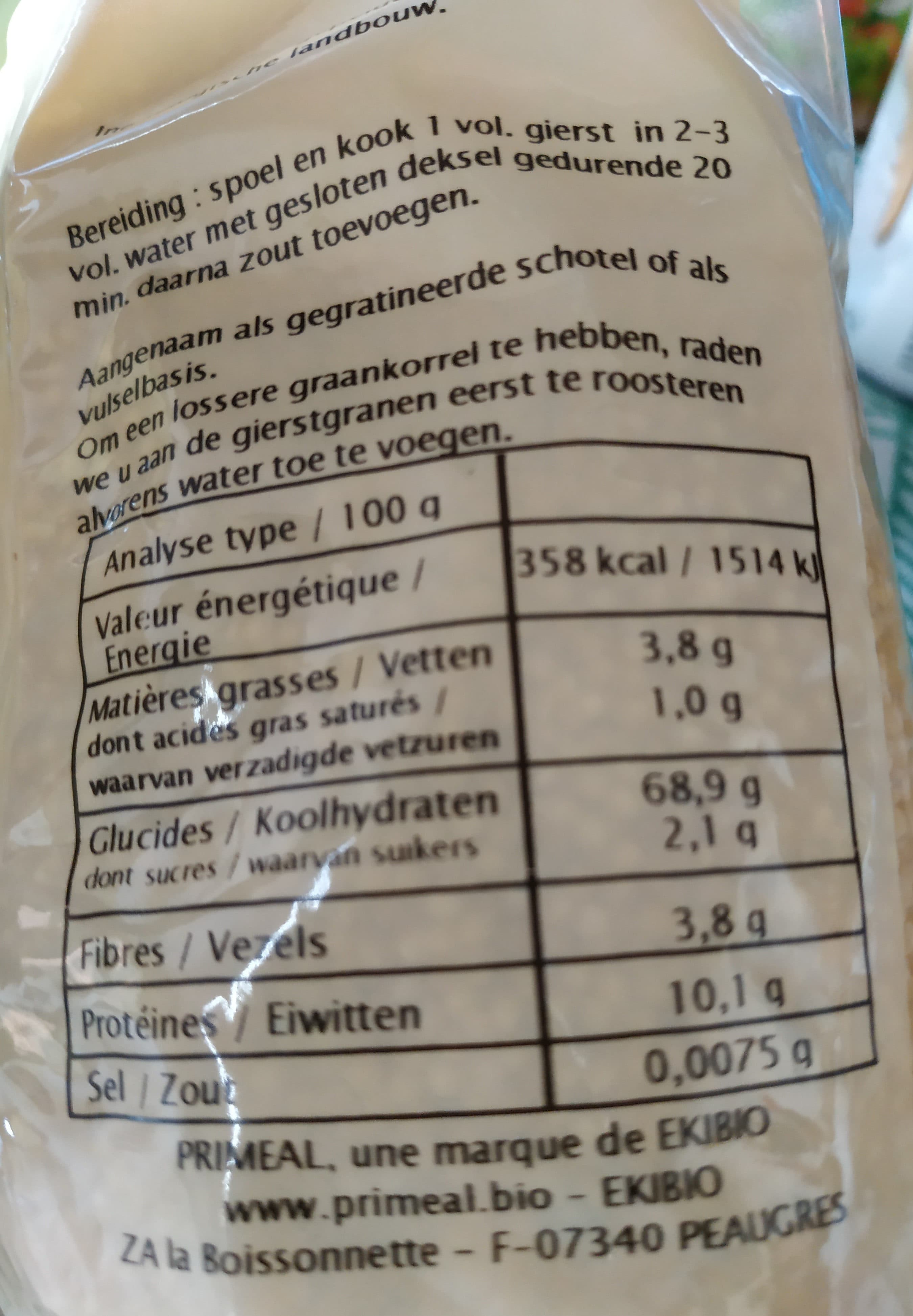 Primeal Millet Primeal Gierst packshot