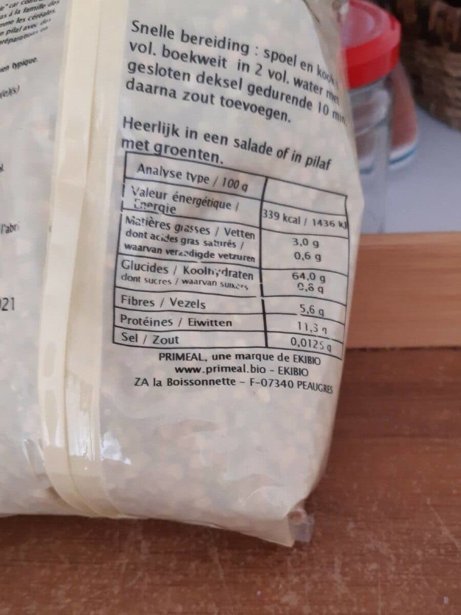 Priméal Sarrasin packshot