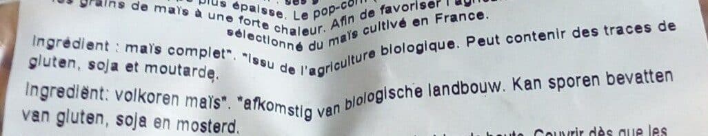 Primeal Maïs Pop Corn Bio packshot