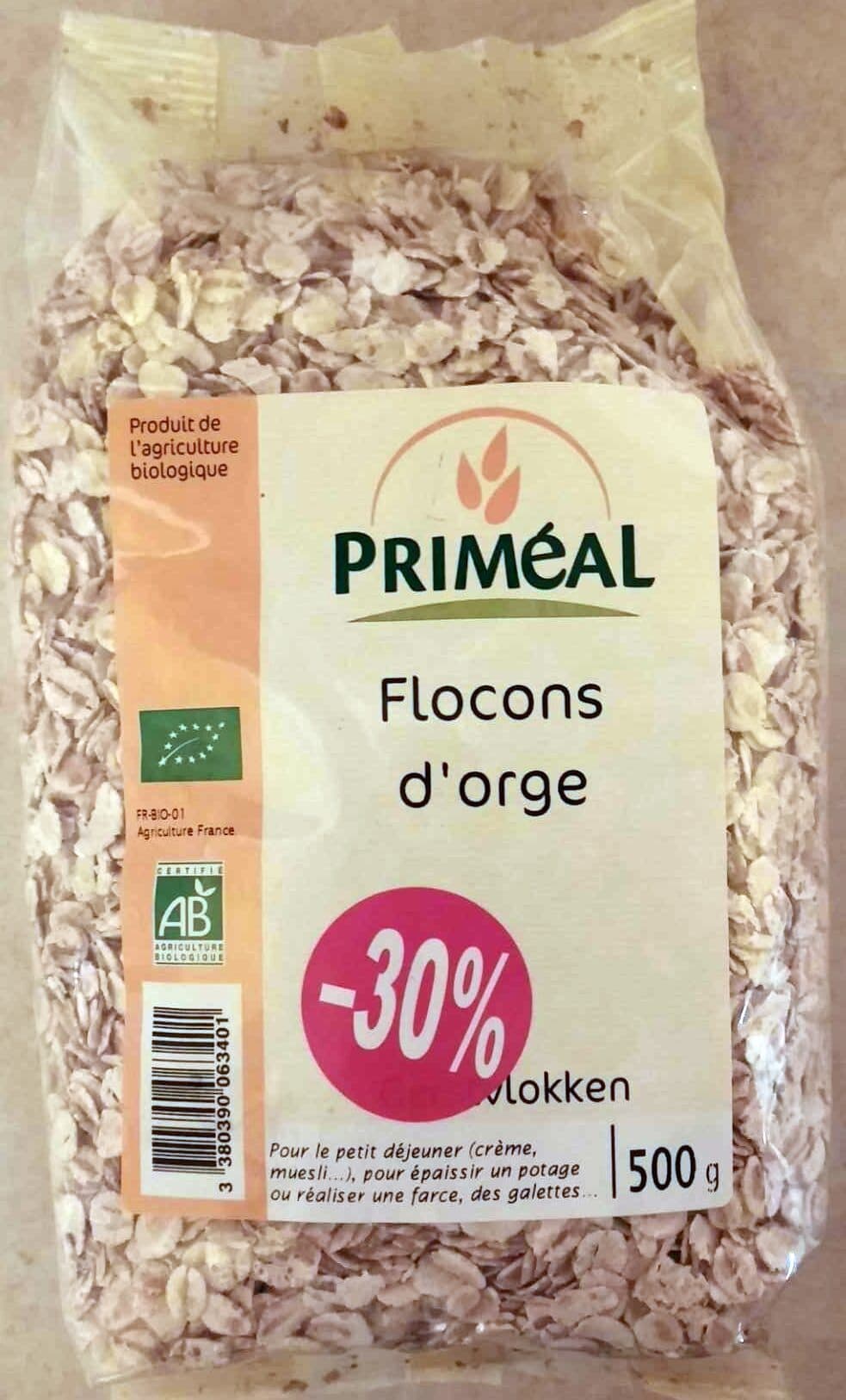 Priméal Flocons d'Orge packshot