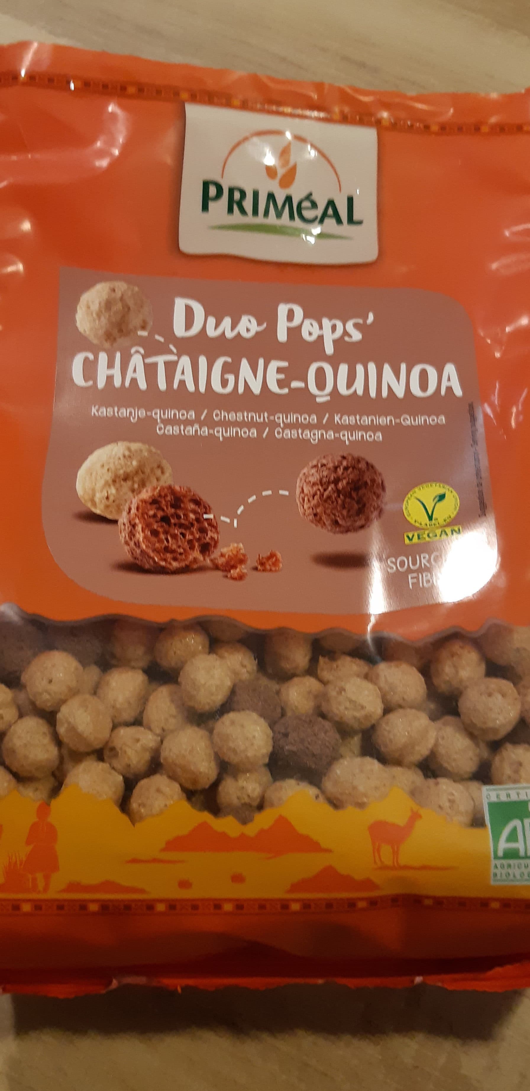 Primeal Duo Pops' CHÂTAIGNE-QUINOA packshot