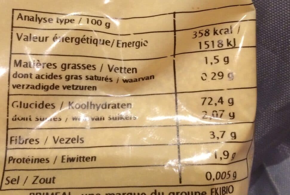 Primeal Couscous blanc packshot