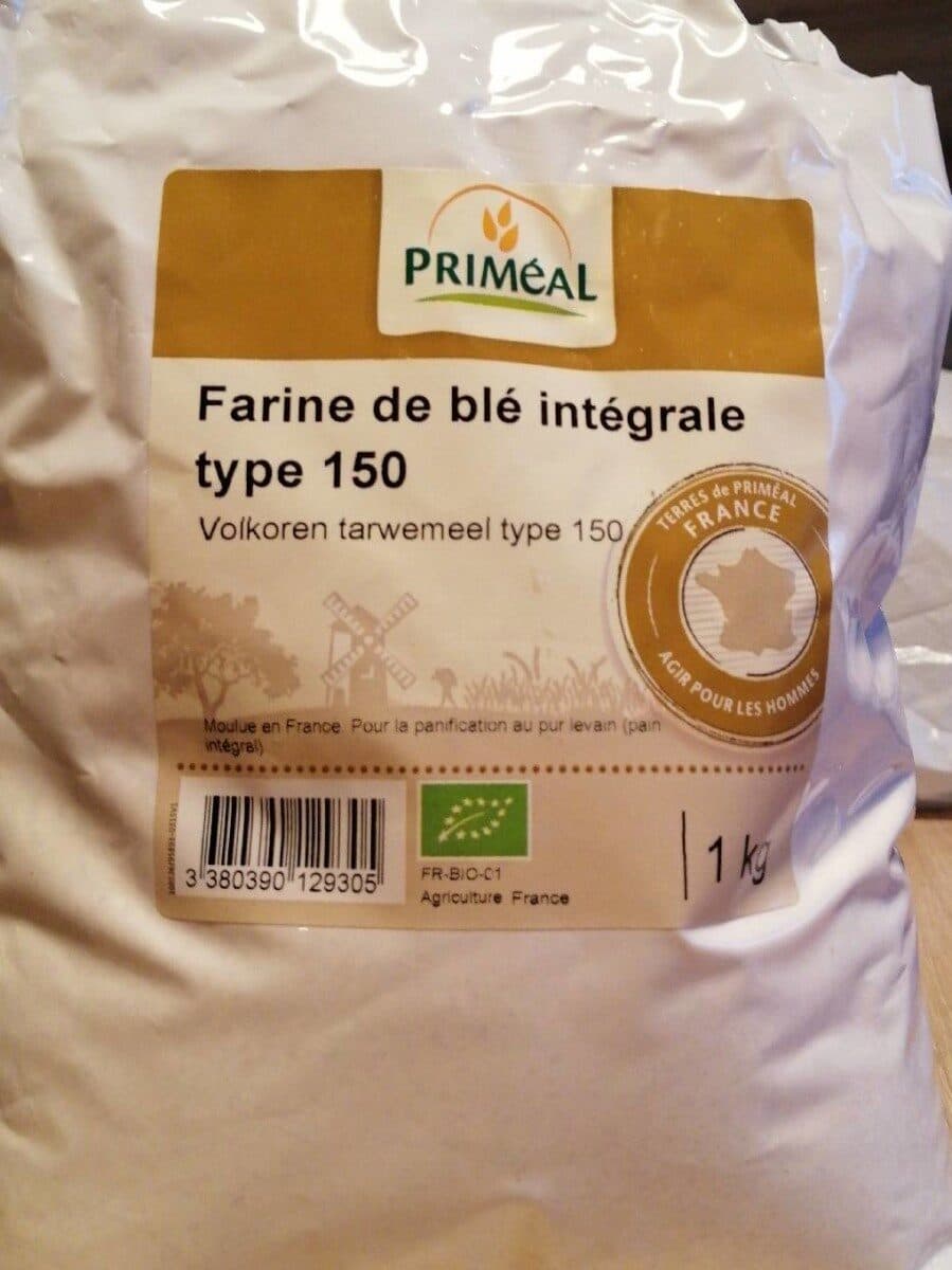 Primeal Farine de blé intégrale type 150 bio packshot