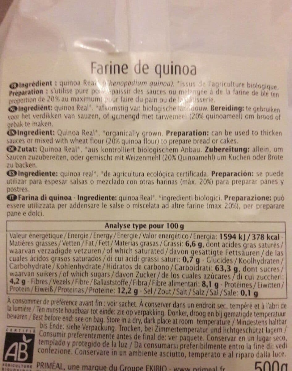 Priméal Farine de Quinoa packshot