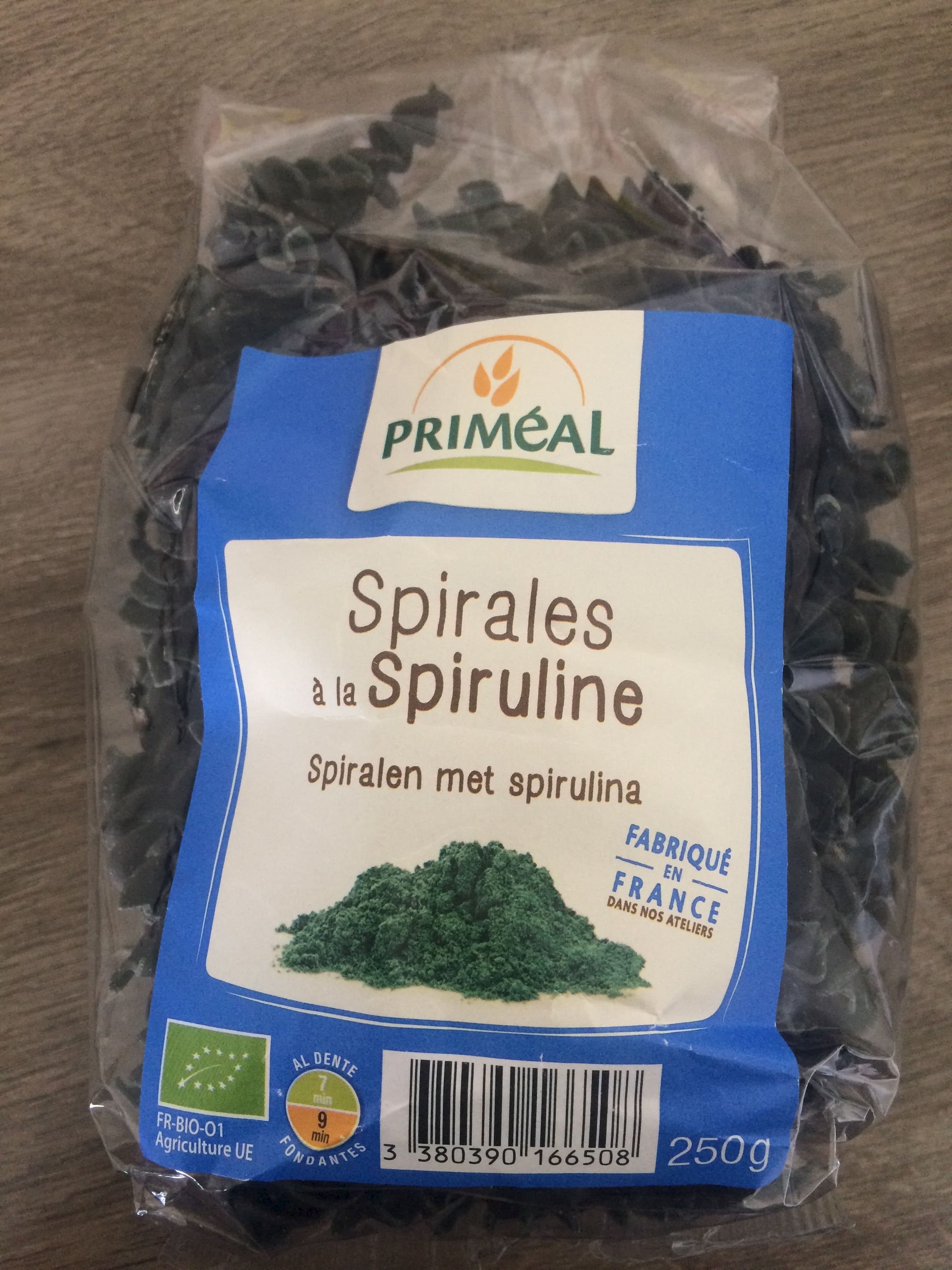 Priméal Spirales à la Spiruline packshot