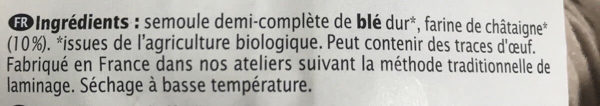 Primeal Tagliatelles à la Châtaigne packshot