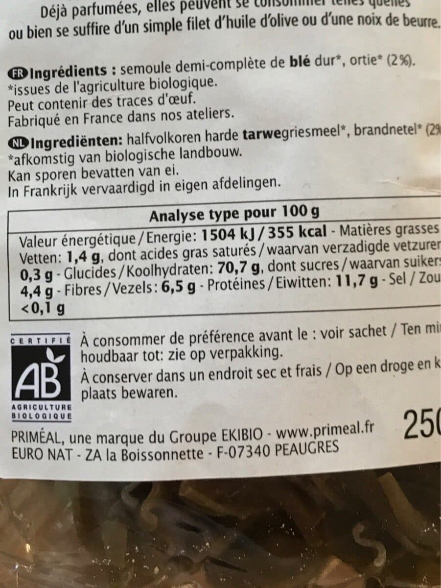 Primeal Tortils Aux Orties packshot