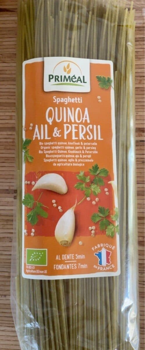 Primeal Spaghetti Quinoa - Ail et persil packshot