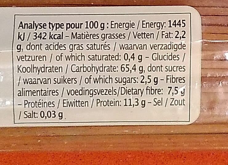 Priméal Spaghetti 100% France complets packshot