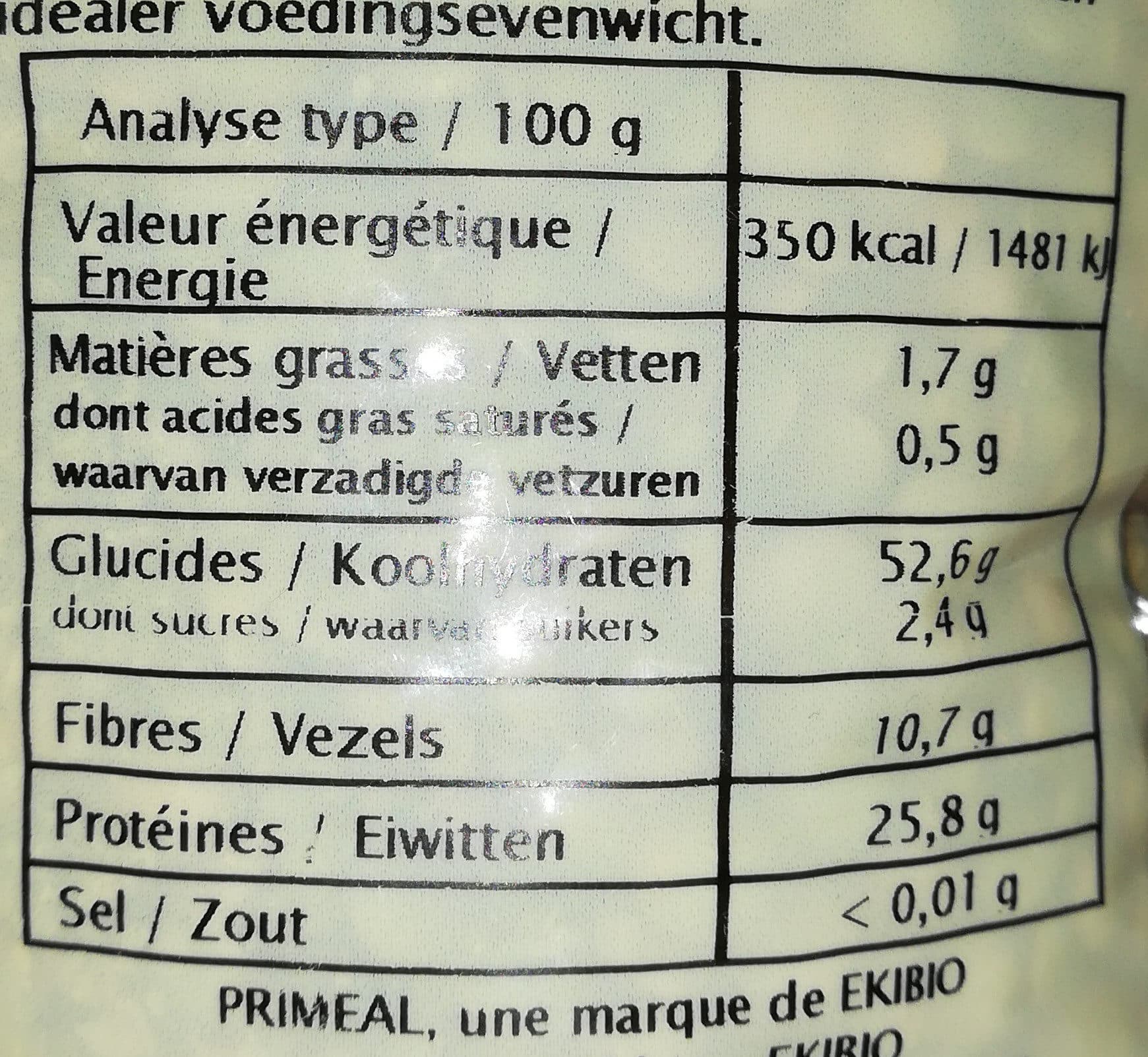 Primeal Lentilles Blondes packshot
