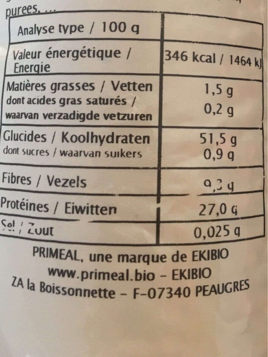 Primeal Lentilles Corail Bio packshot