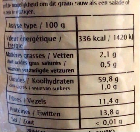 Priméal Blé Khorasan Kamut packshot
