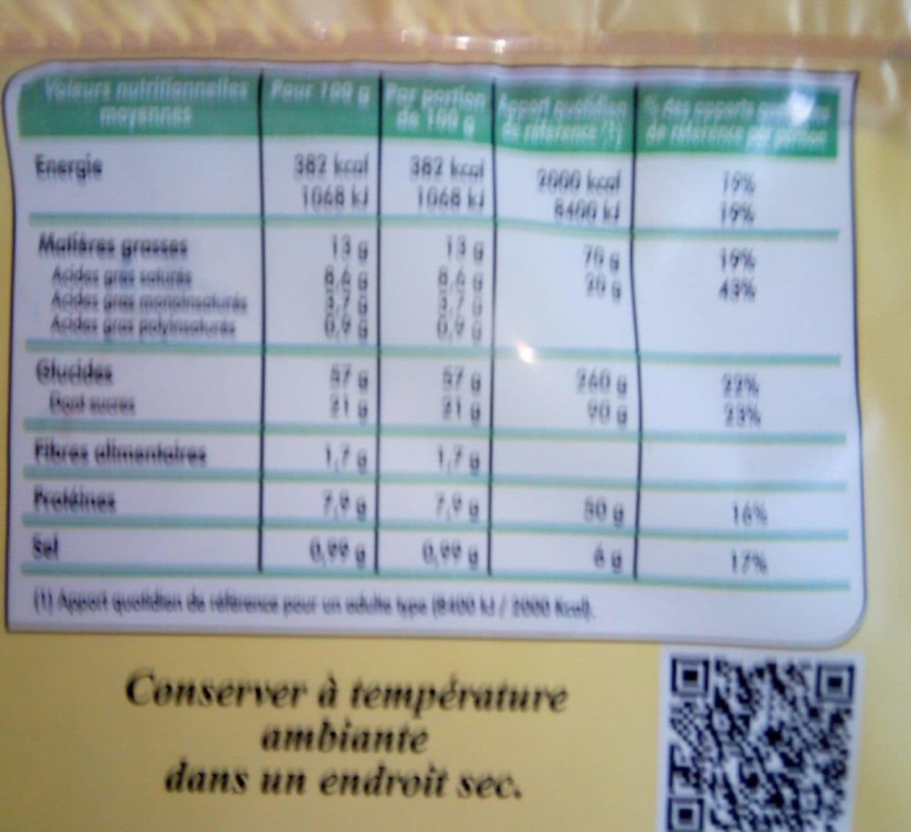 Open Food Facts Galette charentaise myrtille packshot