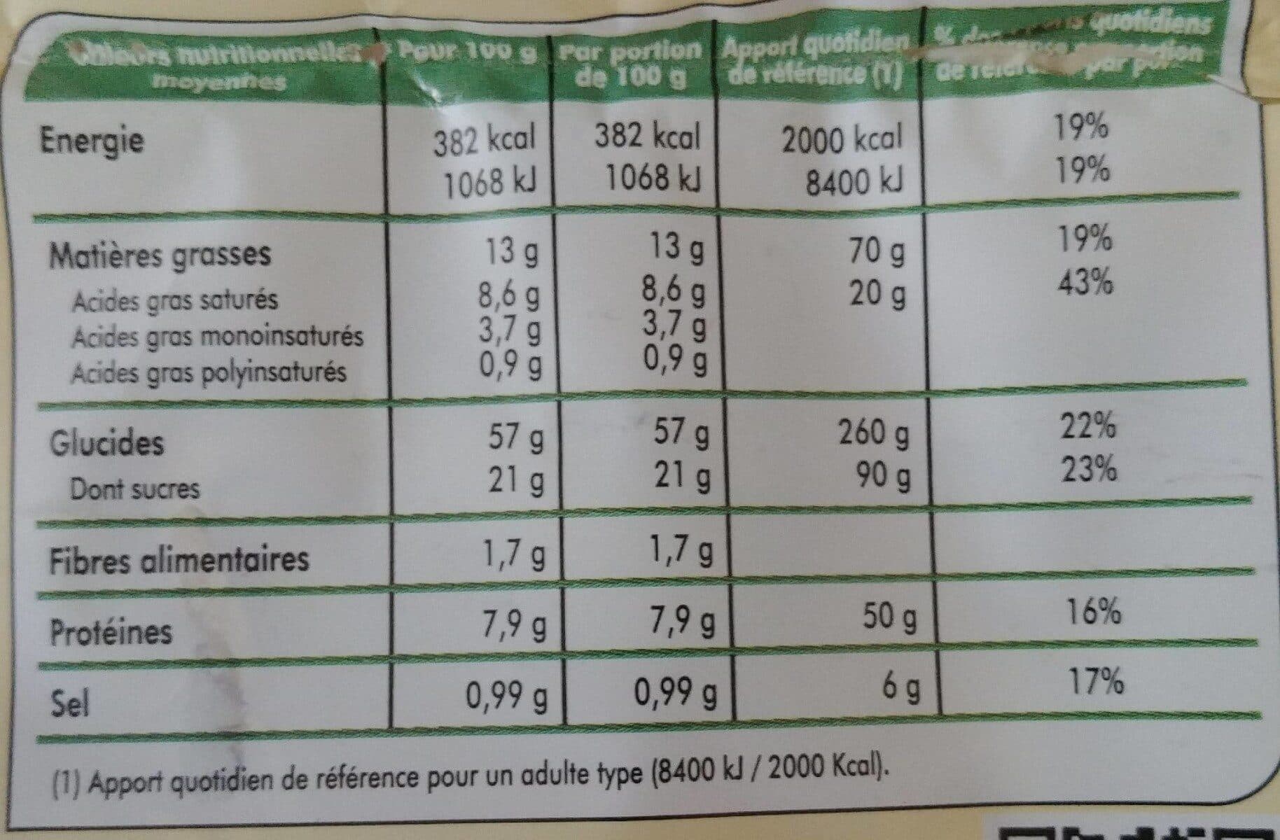 Open Food Facts Gâteau charentais packshot