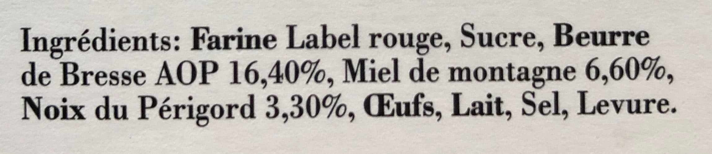 Open Food Facts Biscuits des sommets au miel de montagne et noix du Perigord packshot
