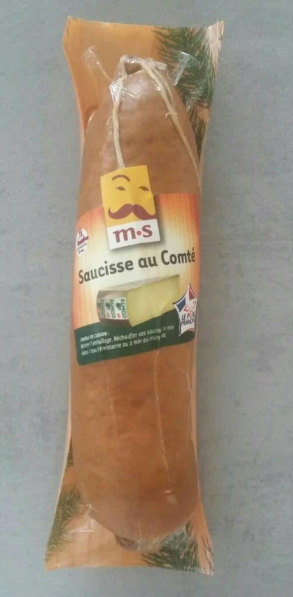Morteau saucisse Saucisse au comté packshot