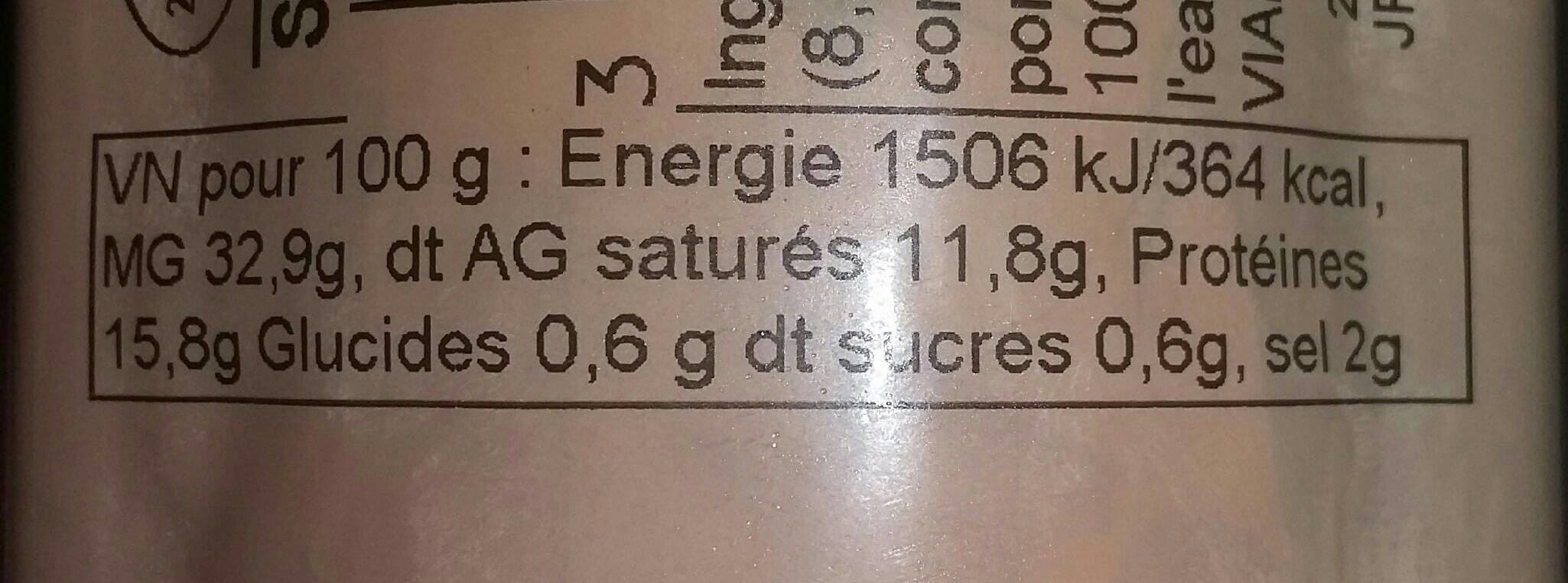 Morteau saucisse Saucisse au comté packshot
