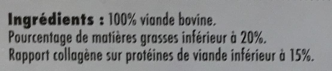 Chiron 10 Steaks hachés pur boeuf 20% MG surgelés packshot