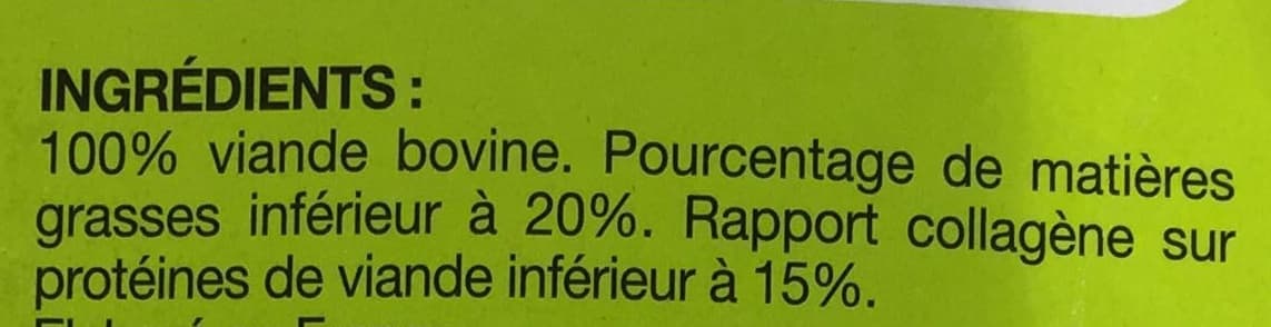Chiron 10 steaks hachés (20% MG) packshot