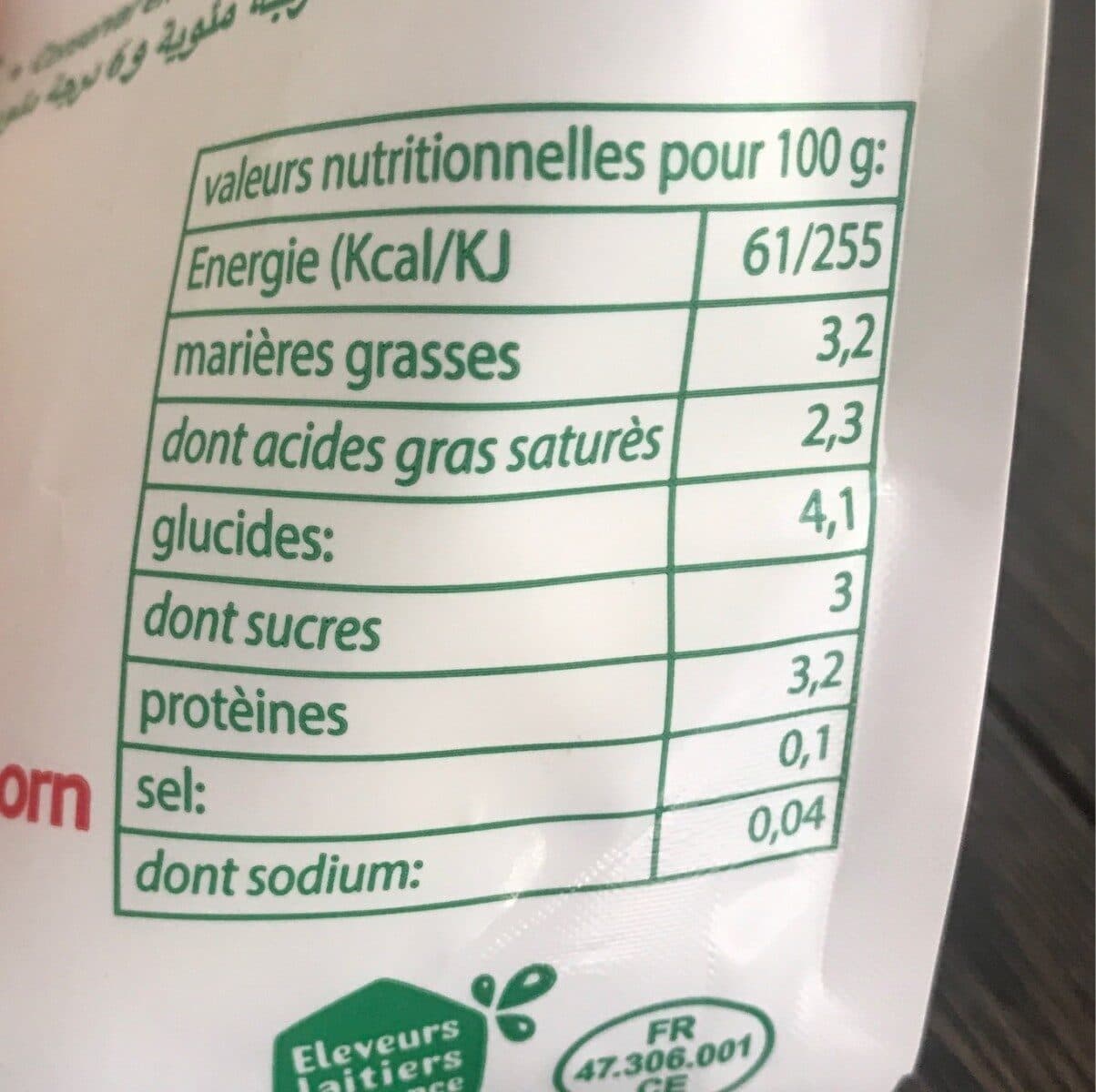 Open Food Facts Lait fermenté Elben packshot