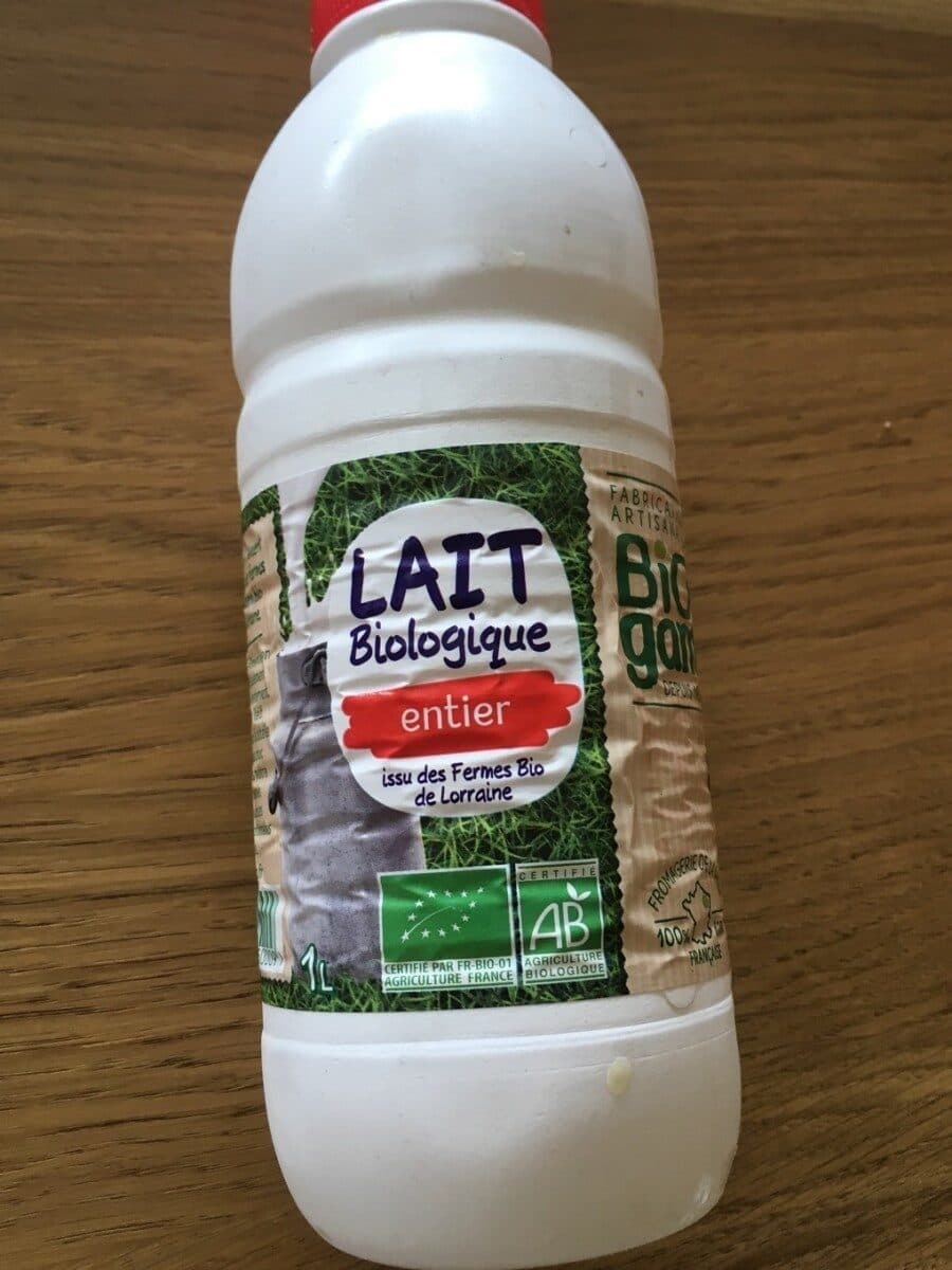 Bio Gam Lait Entier Sterilise packshot