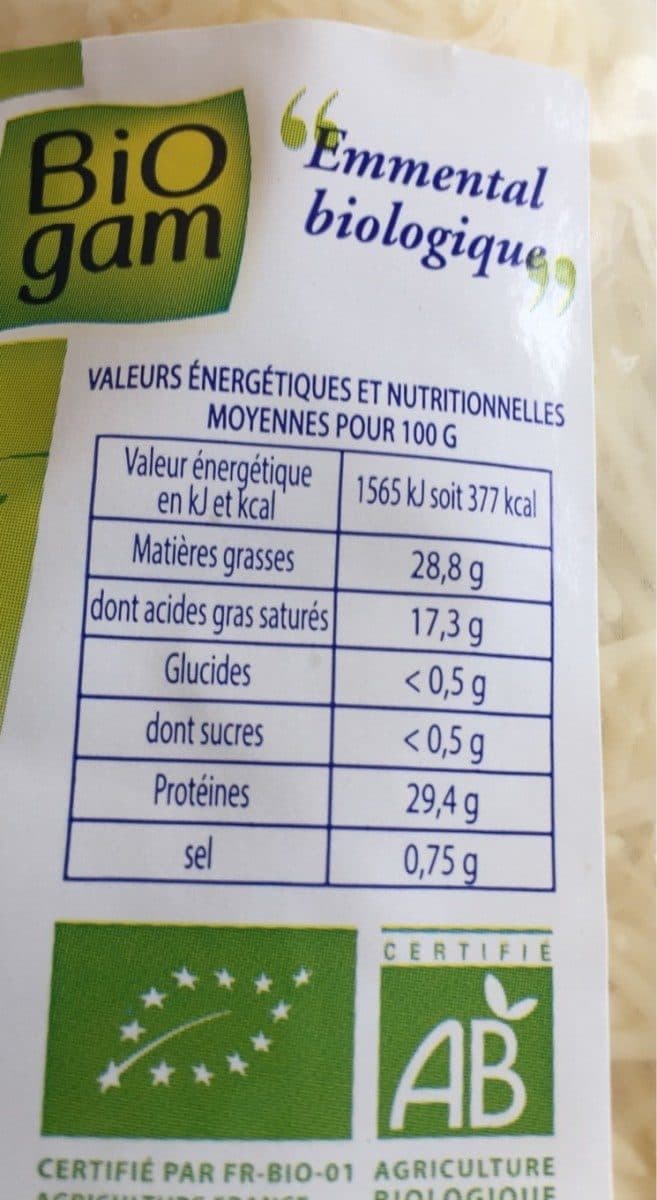 Open Food Facts Emmental packshot