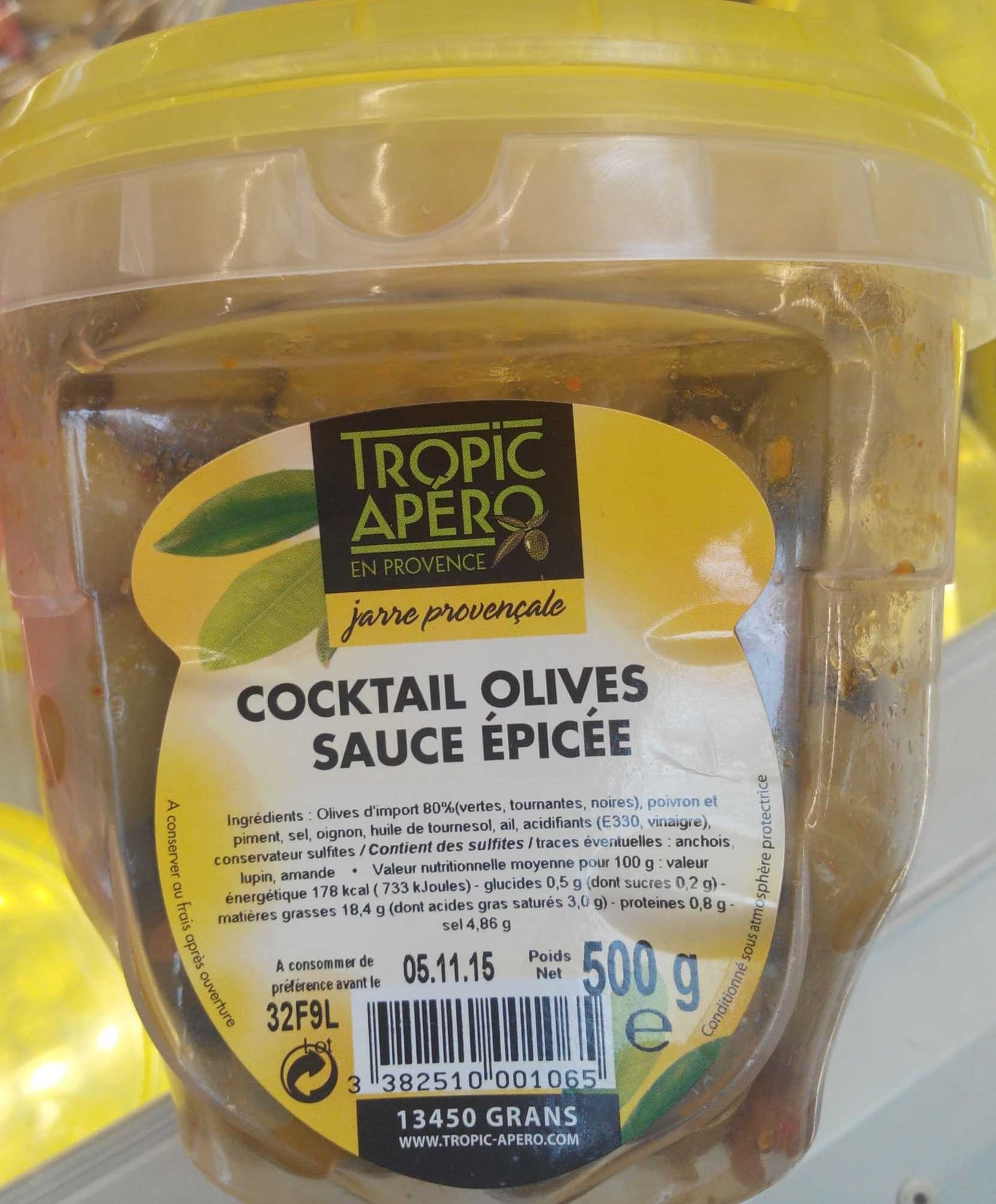 Tropic Apéro Cocktail olives sauce épicée packshot