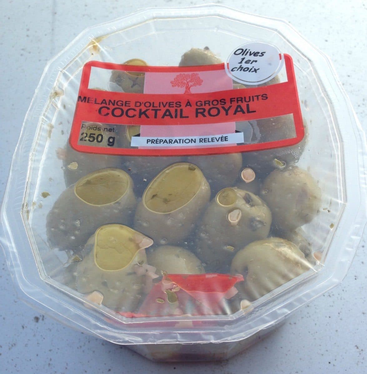 Open Food Facts Mélange d'olives à gros fruits Cocktail royal packshot