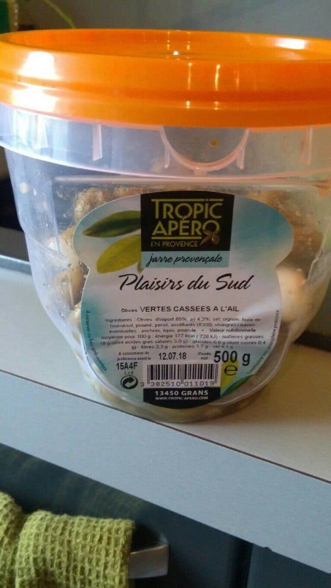 Open Food Facts Olives vertes cassees a l ail packshot