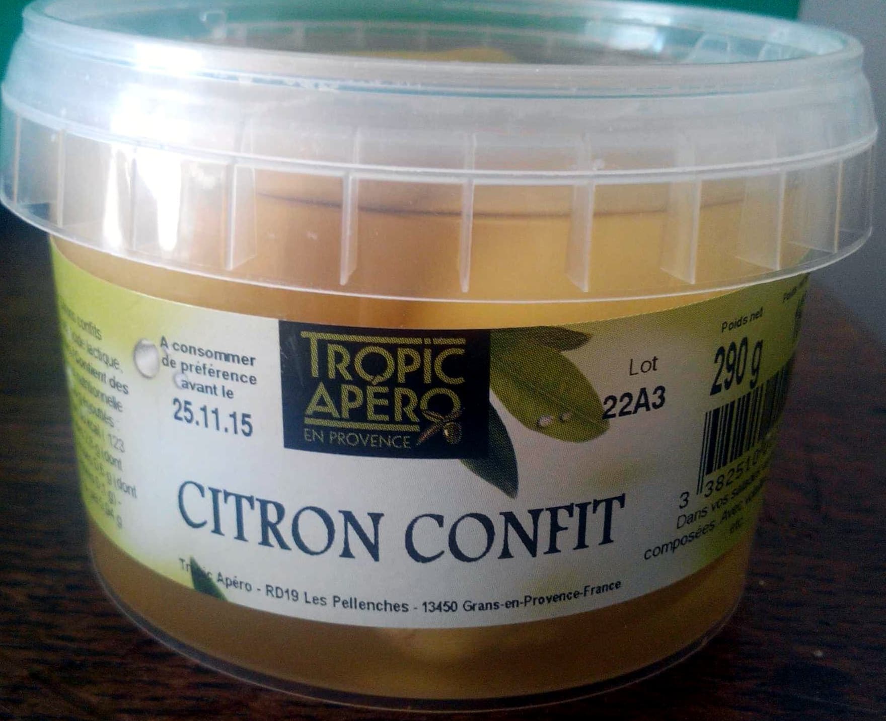 Tropic Apero Citron confit packshot