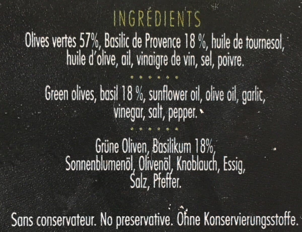 Open Food Facts Pistounade Au Basilic De Provence packshot