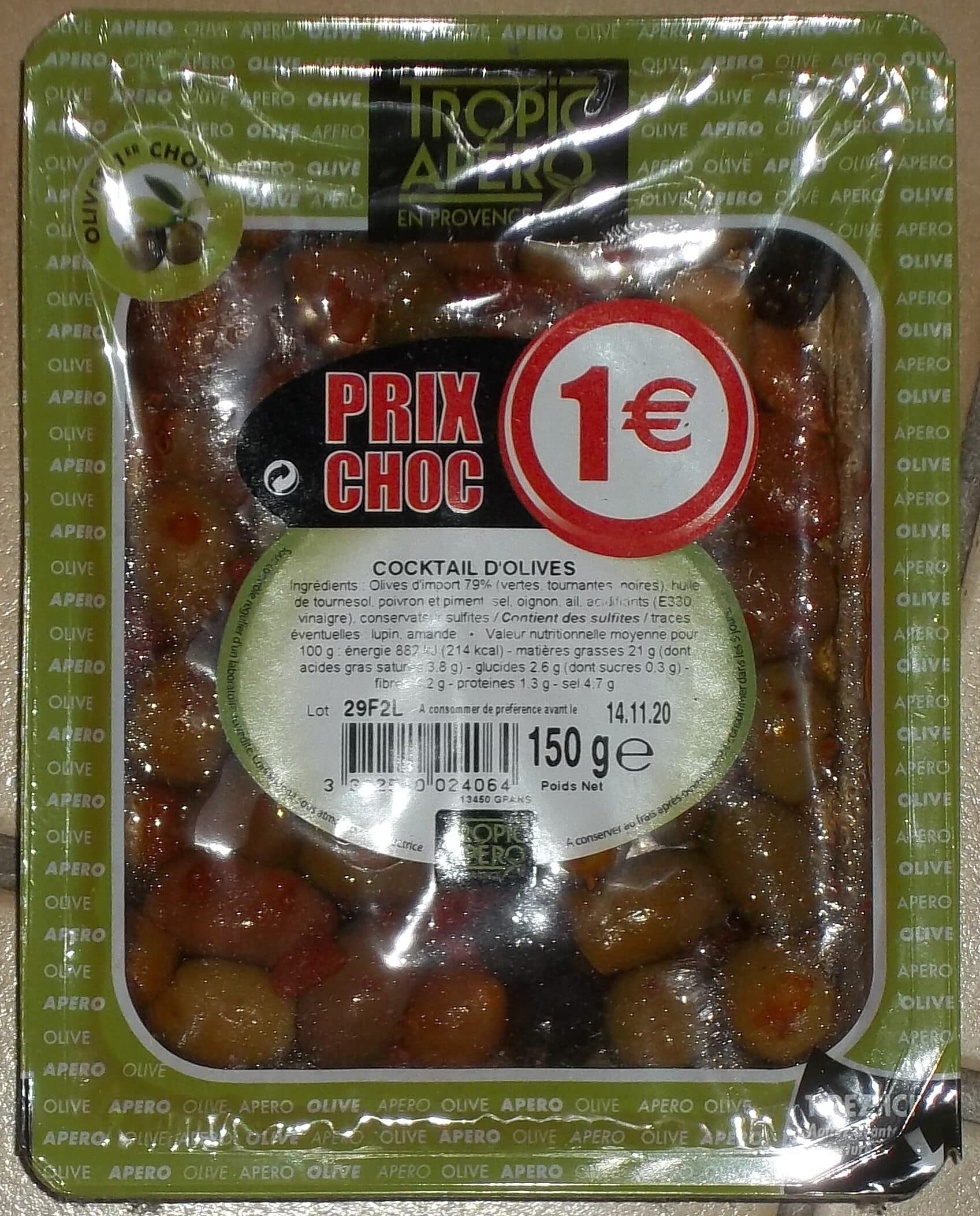 Tropico Apero Cocktail d'olives packshot