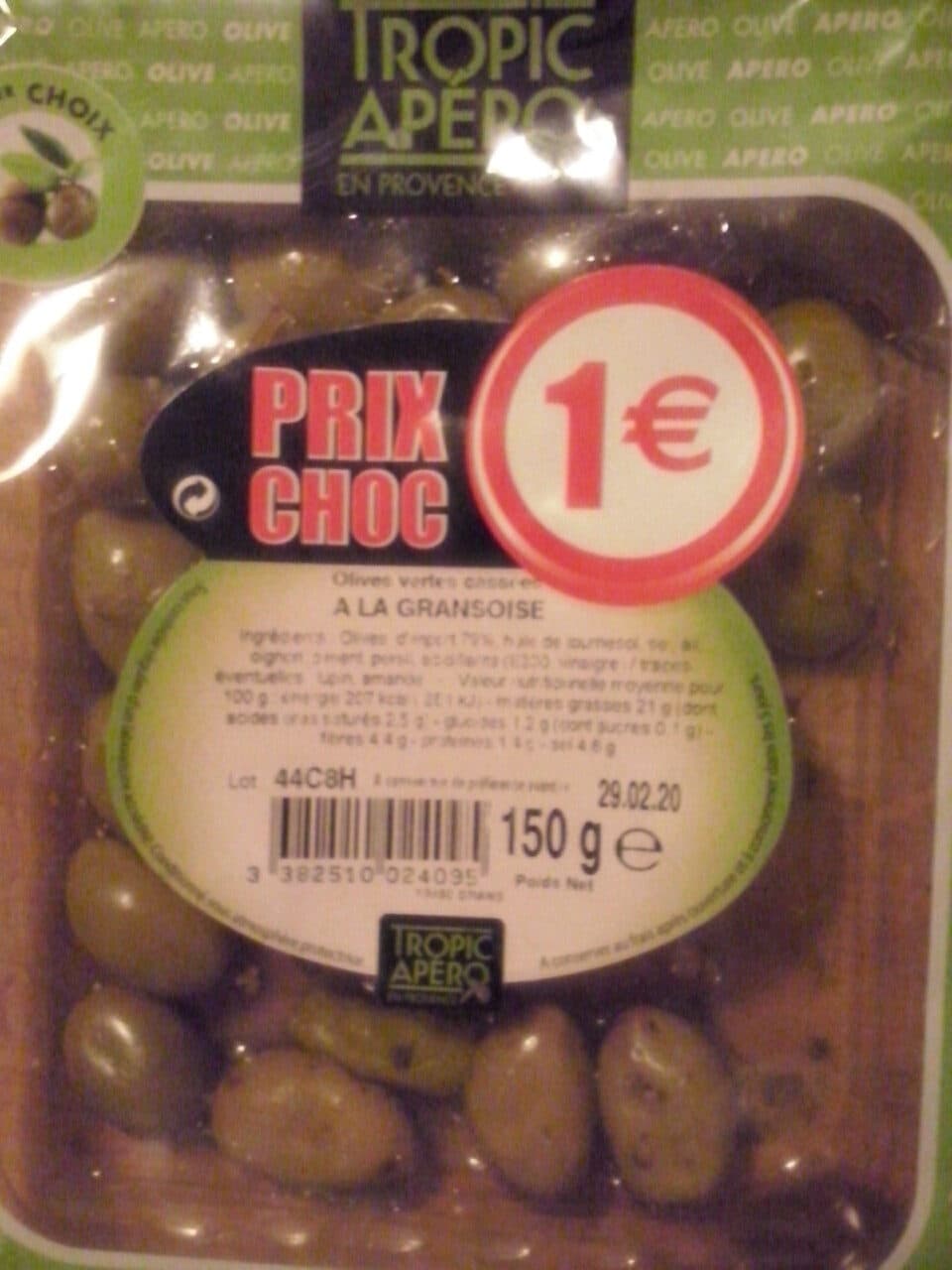 Tropic Apero OLIVE VERTE CASSEE GRANSOISE packshot